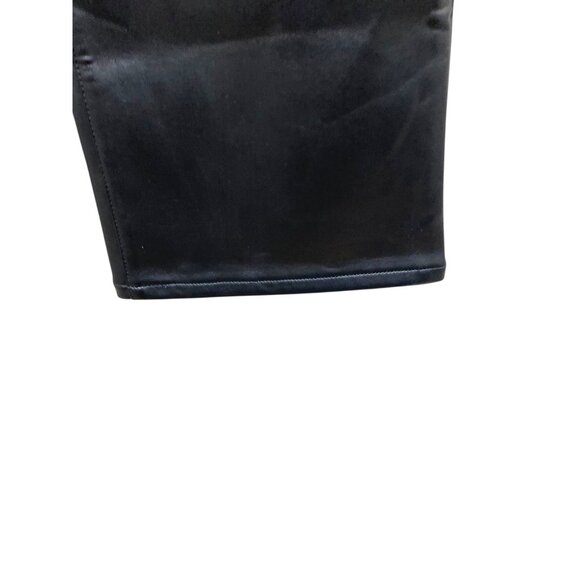 Good American Good Icon Faux Leather Pants Black Size 12/31 - Picture 11 of 16